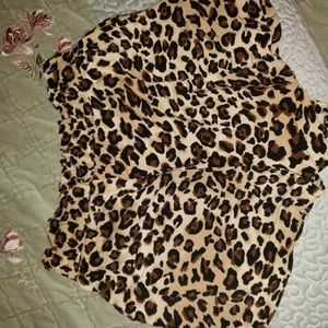 Cheetah print shorts